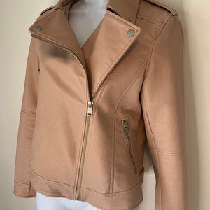 Ann Taylor Loft Moto Jacket Pink Size M